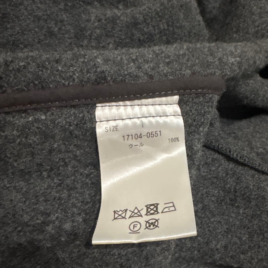 【美品】 クラネ ノーカラーブルゾン　ショート丈コート