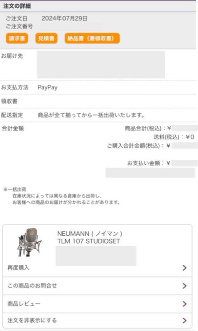 【新品未使用】Neumann ノイマン TLM107 Studioset 正規品