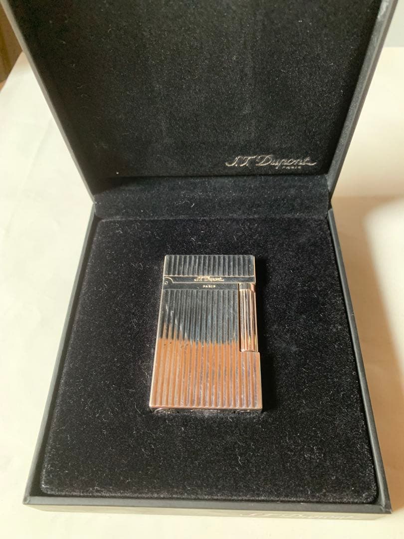 S.T. Dupont ストライプライター 専用ケース＆ガス付き