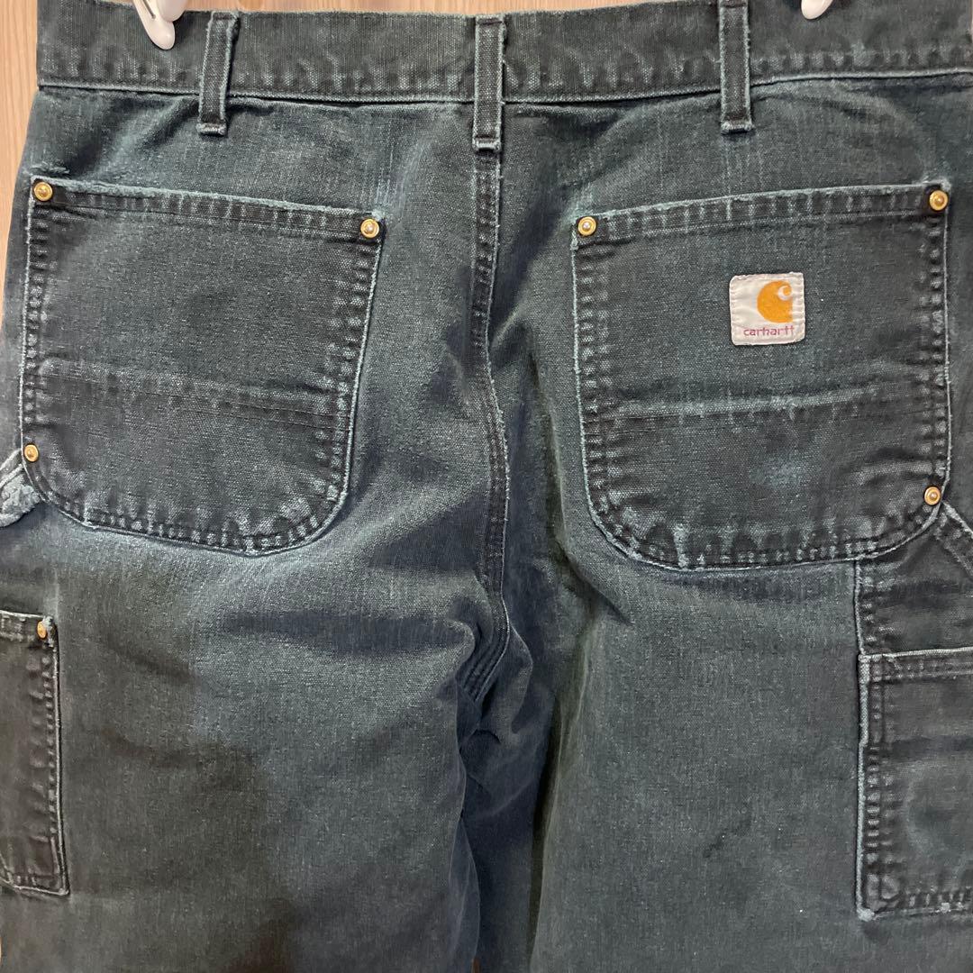 Carhartt ダブルニー ワークパンツ USA製 34×30 フェード
