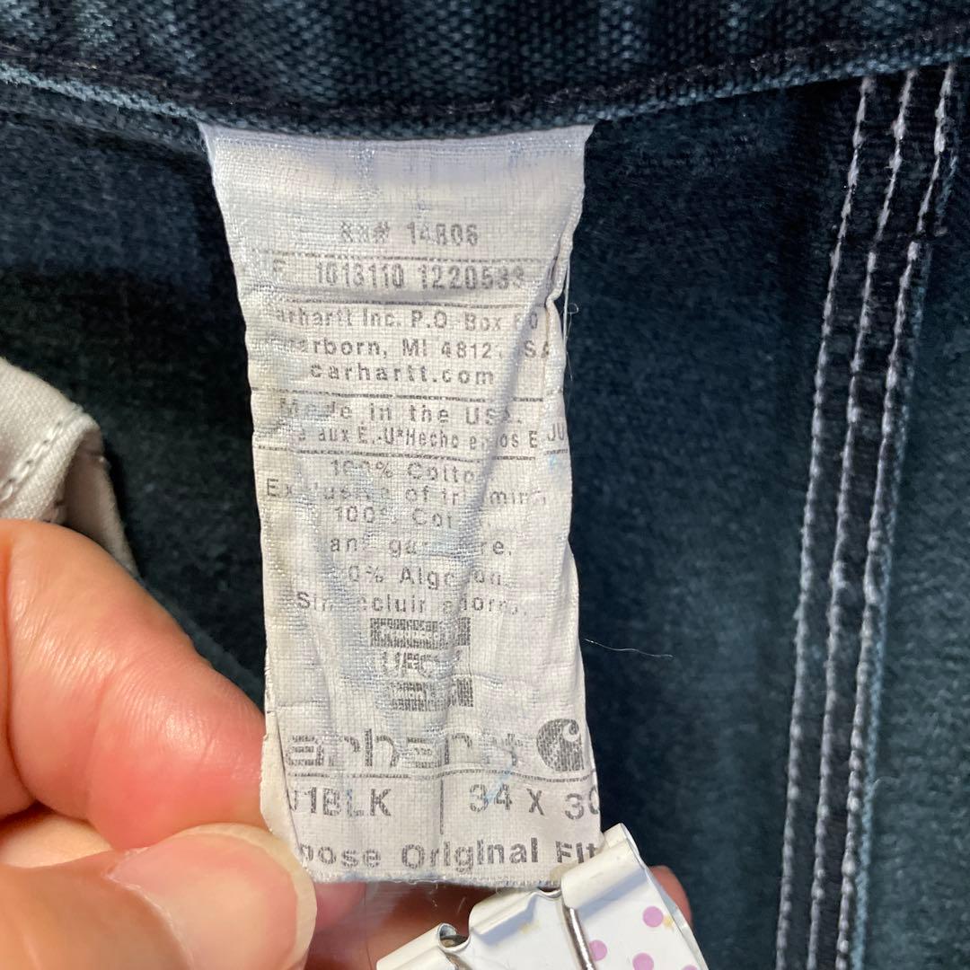 Carhartt ダブルニー ワークパンツ USA製 34×30 フェード