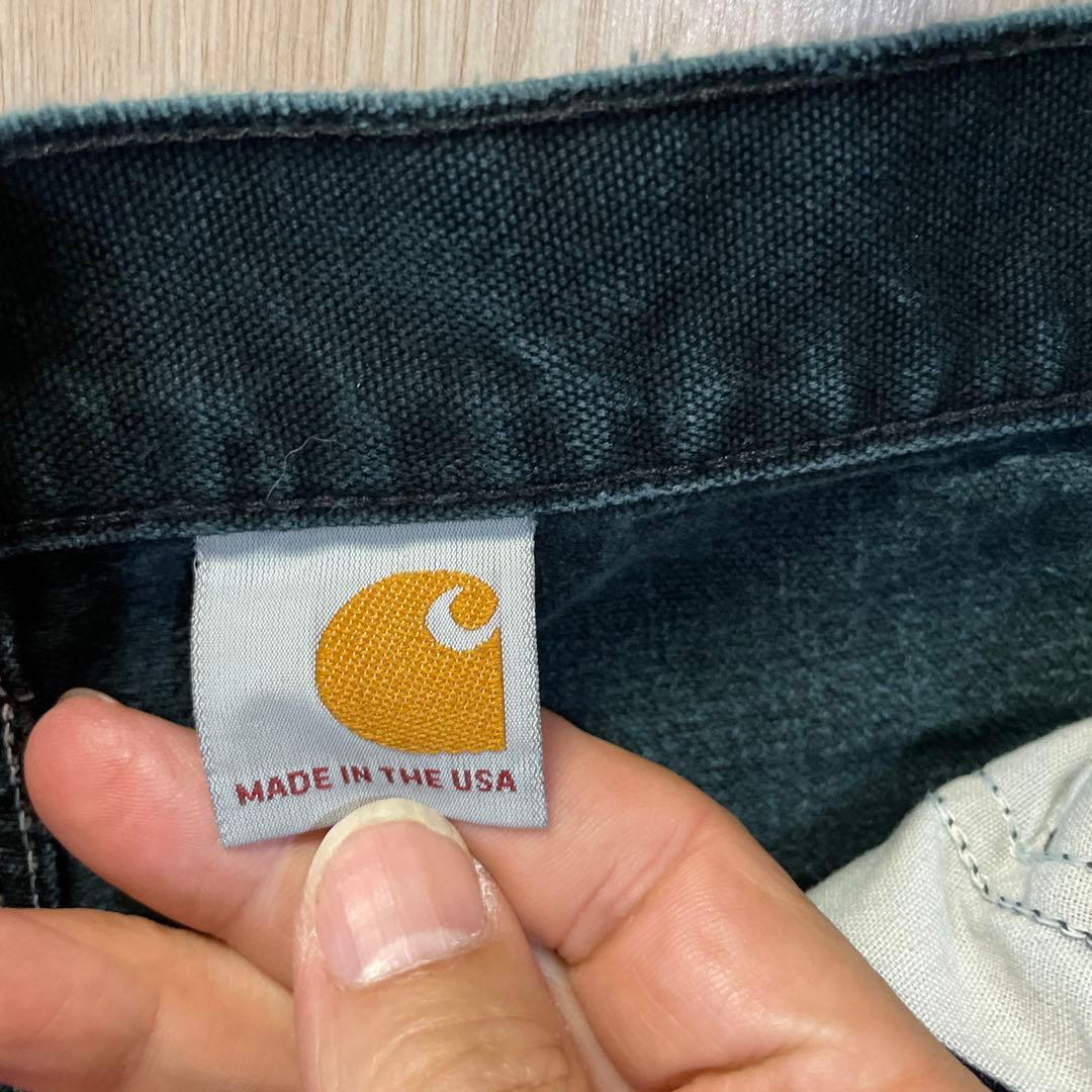 Carhartt ダブルニー ワークパンツ USA製 34×30 フェード