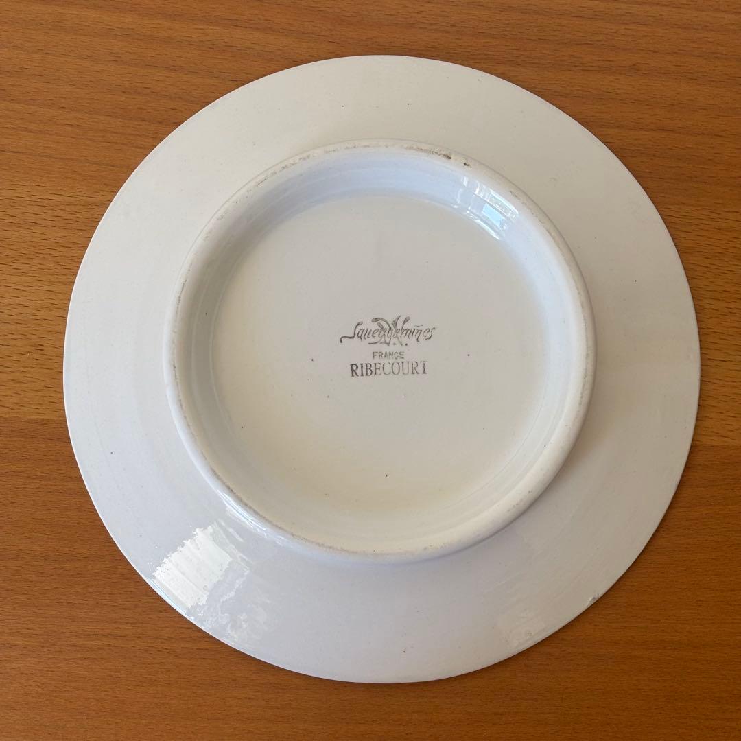 サルグミンヌ Ribecourt コンポティエ 花柄皿 ケーキ皿 アールデコ