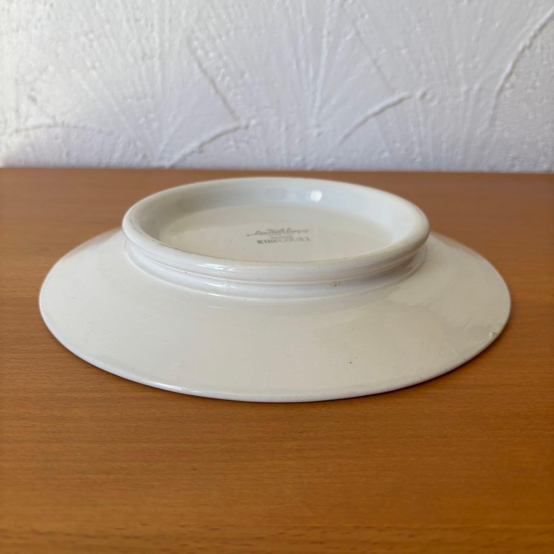 サルグミンヌ Ribecourt コンポティエ 花柄皿 ケーキ皿 アールデコ