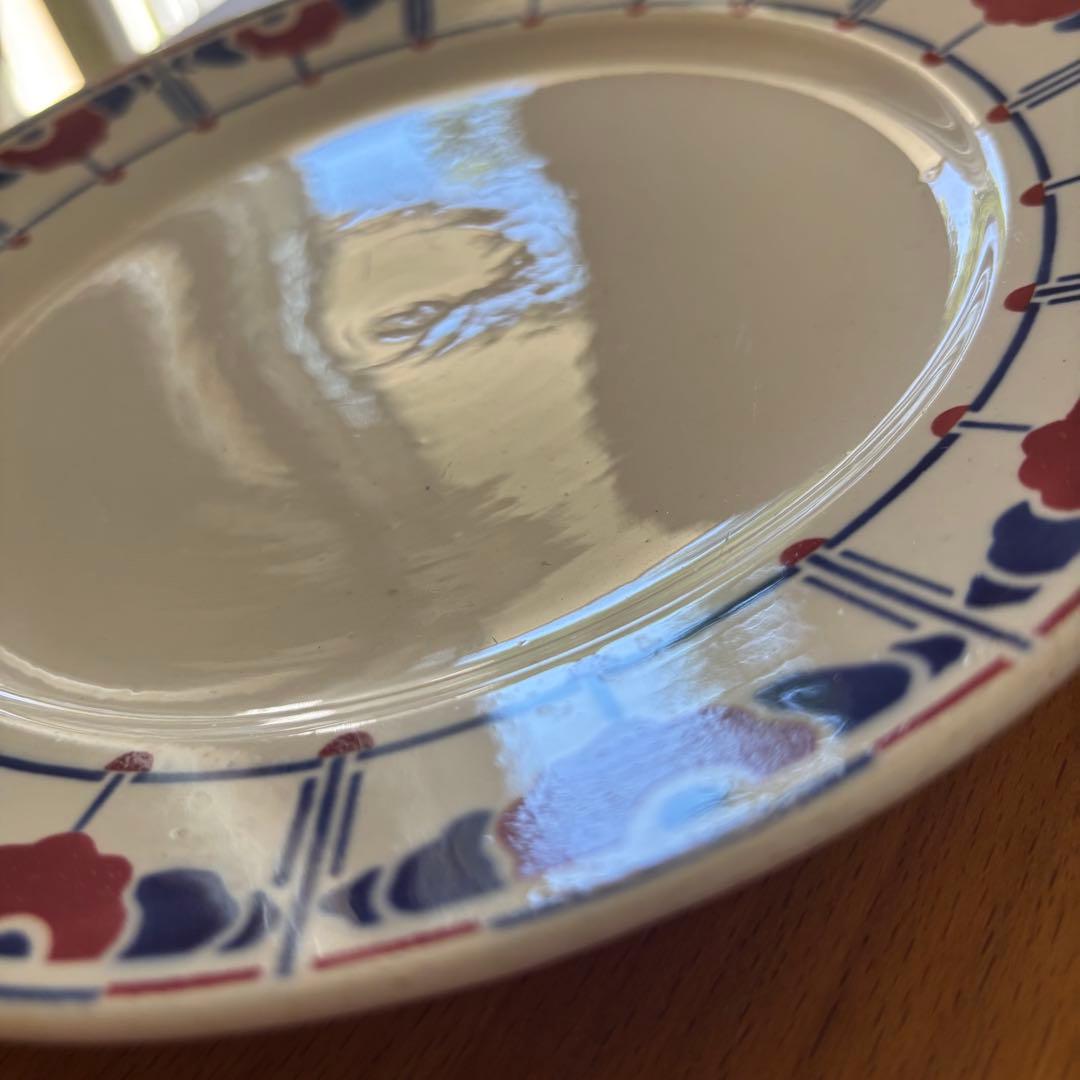 サルグミンヌ Ribecourt コンポティエ 花柄皿 ケーキ皿 アールデコ