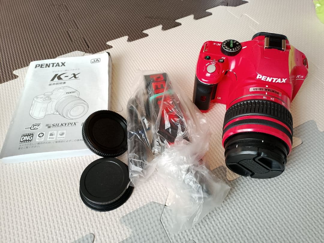 PENTAX K-x デジタル一眼レフカメラ レッド18-55レンズ付4600枚