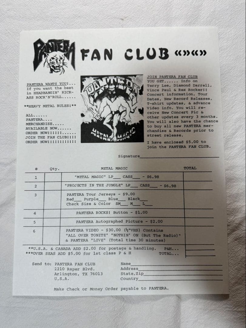 PANTERA / PROJECTS IN THE JUNGLE LP 初期盤