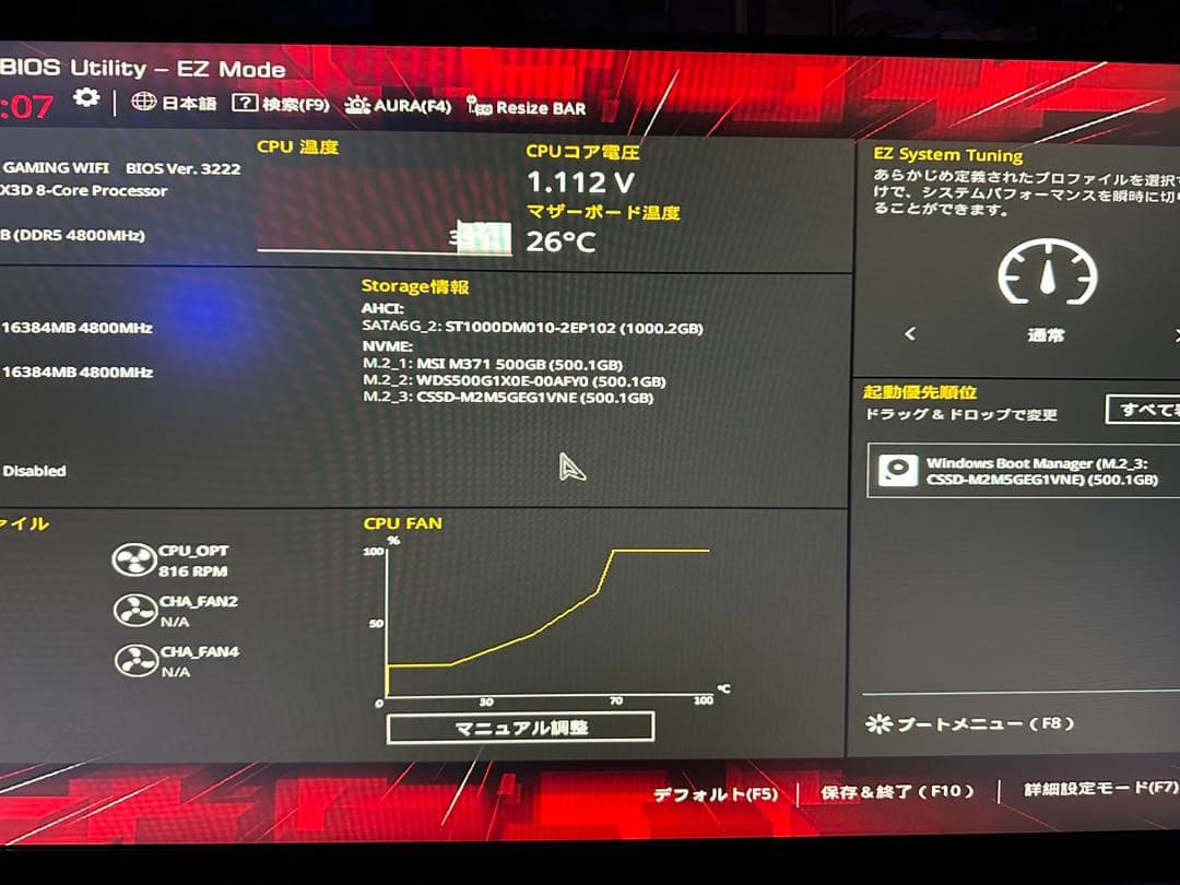 ryzen 7 7800x3d rog マザーボードセット
