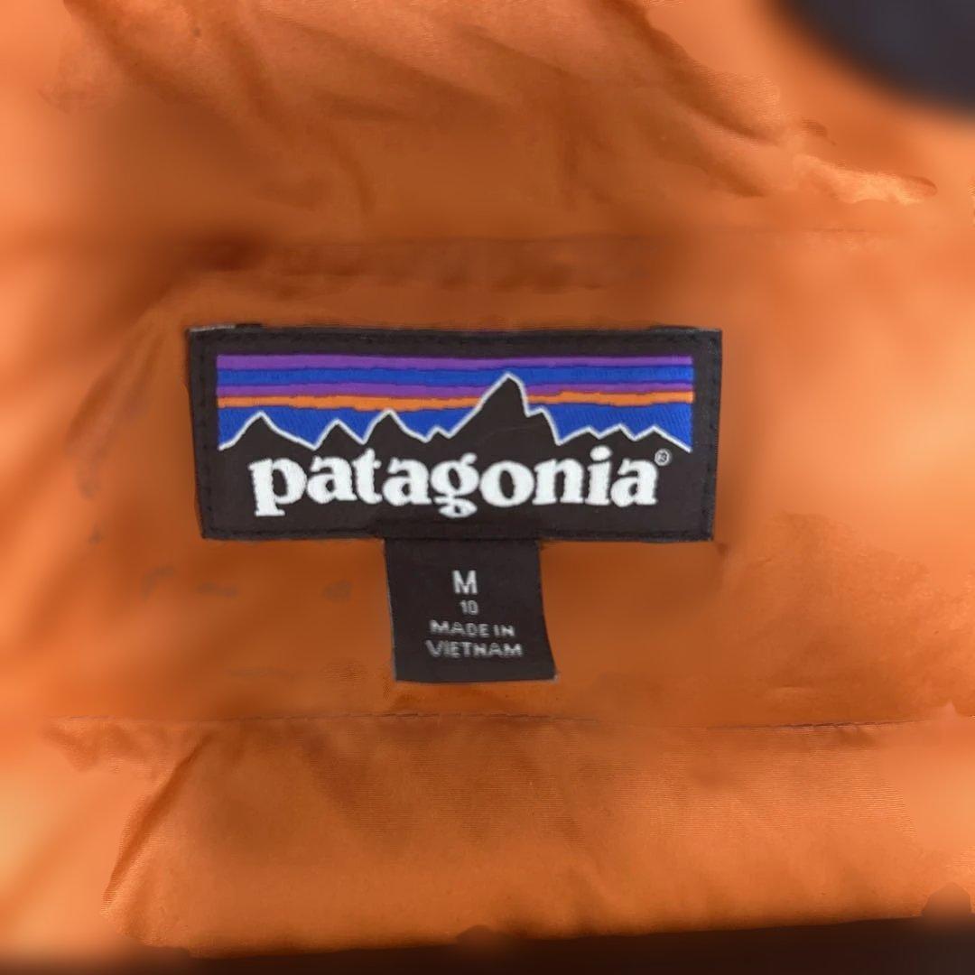 【美品】パタゴニア ダウン キッズ　ネイビー M140