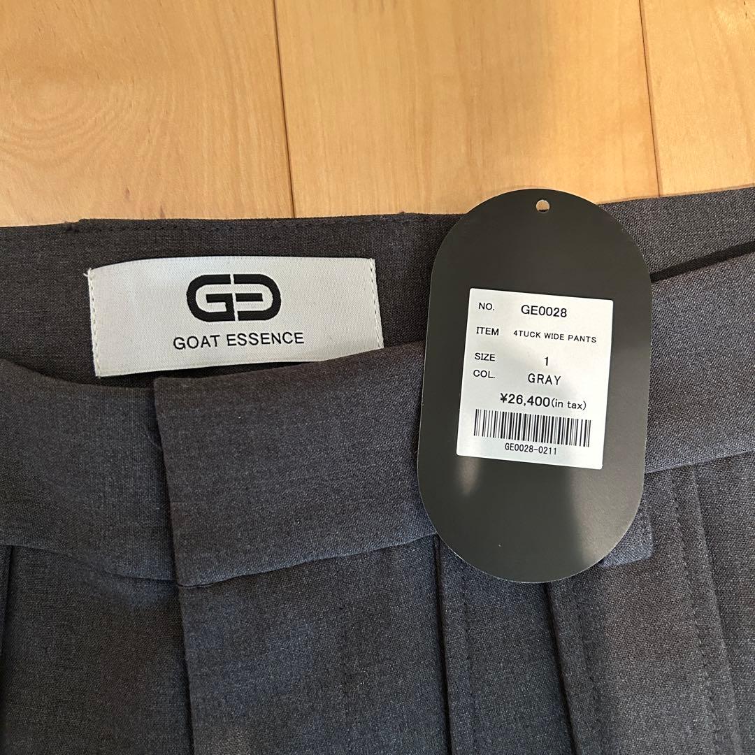 パンツ GOAT ESSENCE 4TUCK FLARE PANTS GRAY