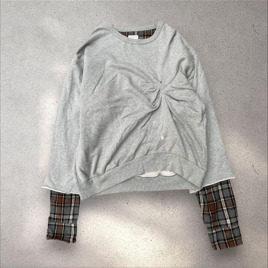 DRIES VAN NOTEN 20AW オーバーサイズ ドッキングスウェット