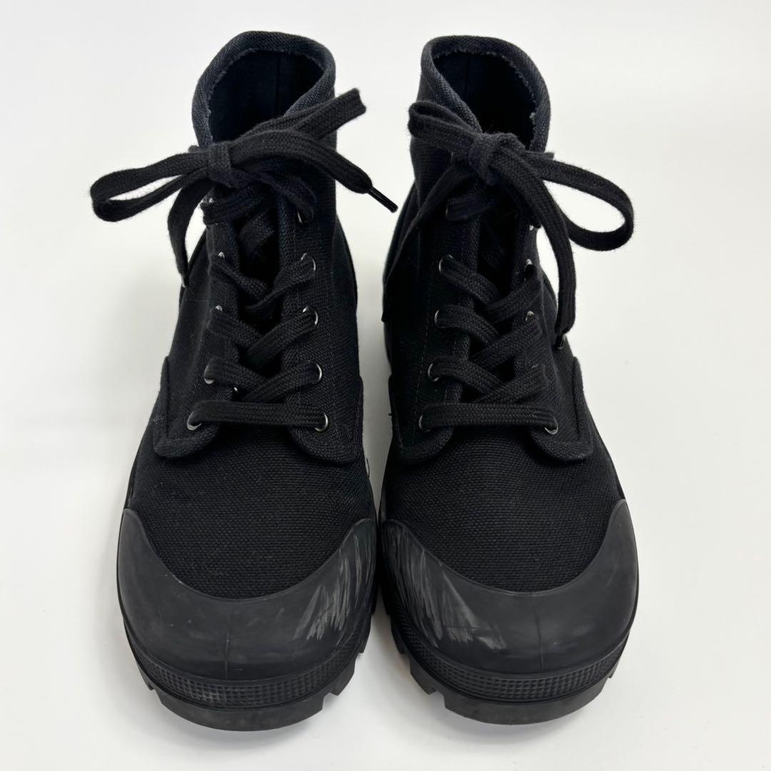 セリーヌ CELINE パタパンレースアップブーツ ブラック 37 24cm