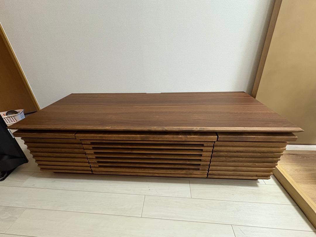 大川家具　サンコウ　格子 ルーバー テレビボード テレビ台 120センチ