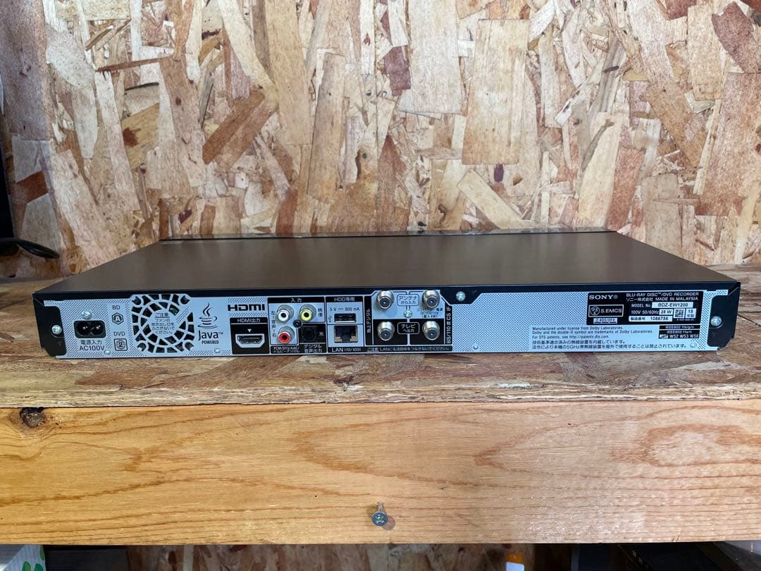 【動作確認済】SONY BDZ-EW1200 1TBブルーレイレコーダー