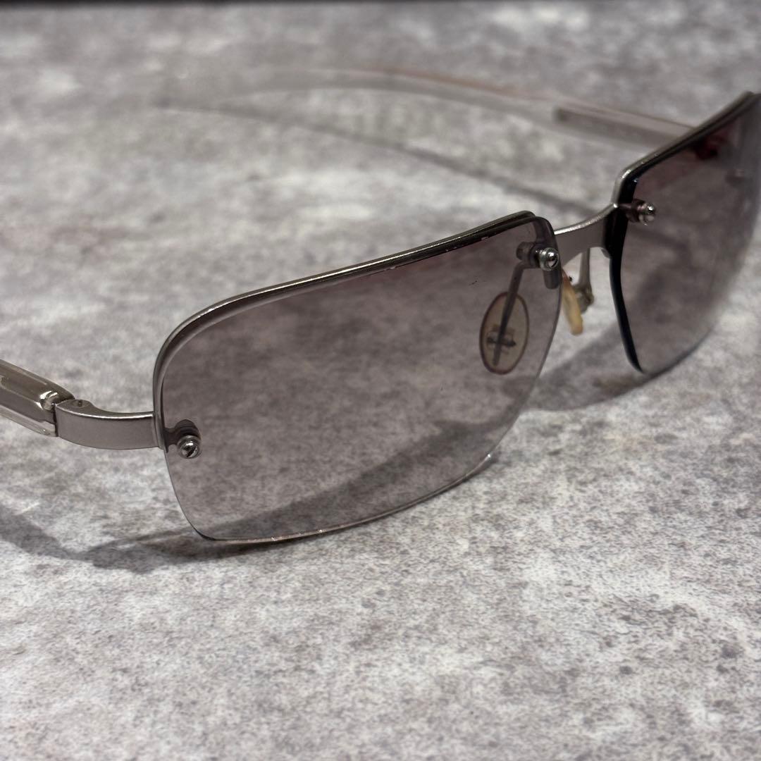 PRADA プラダ サングラス グラデーション リムレス サイドロゴ y2k