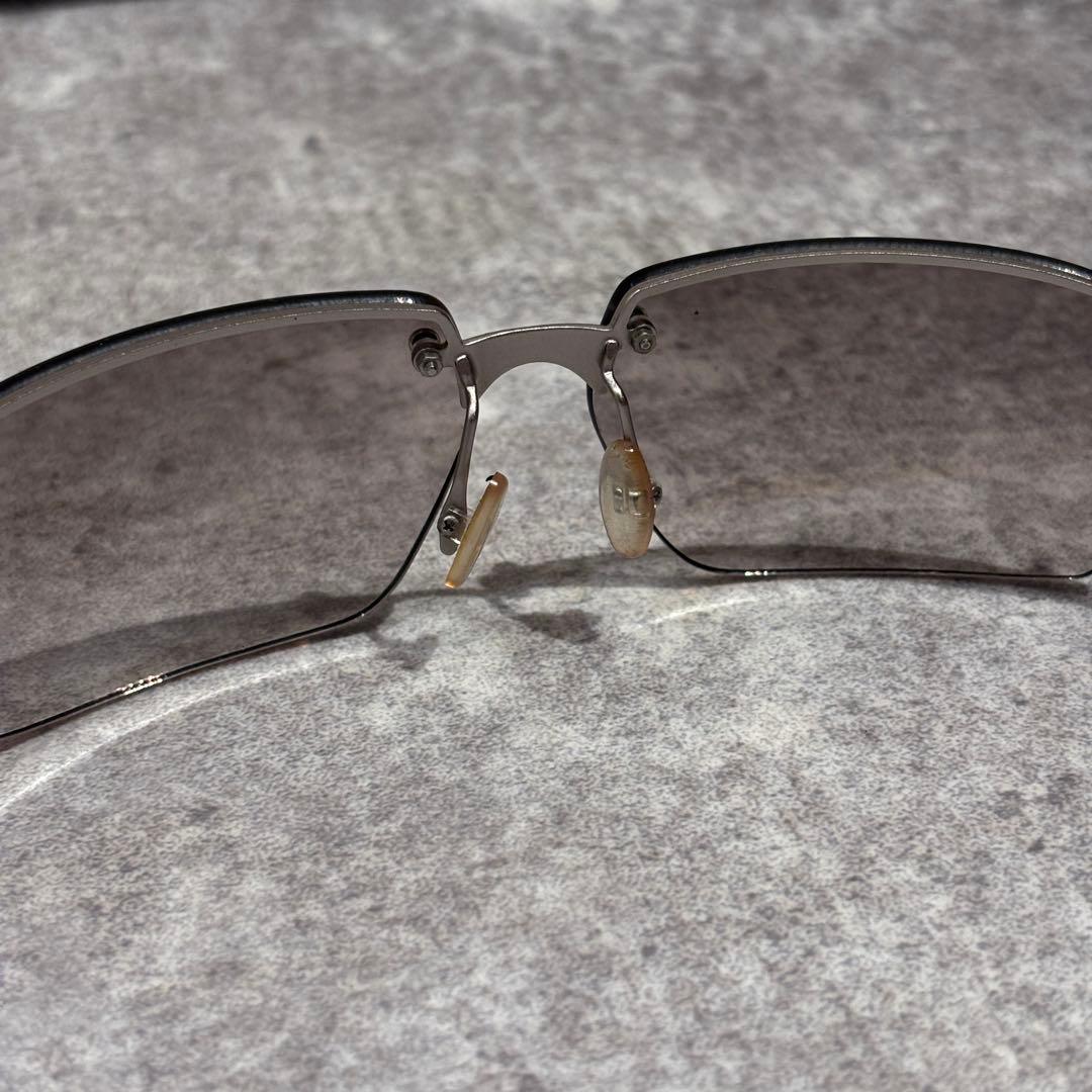 PRADA プラダ サングラス グラデーション リムレス サイドロゴ y2k