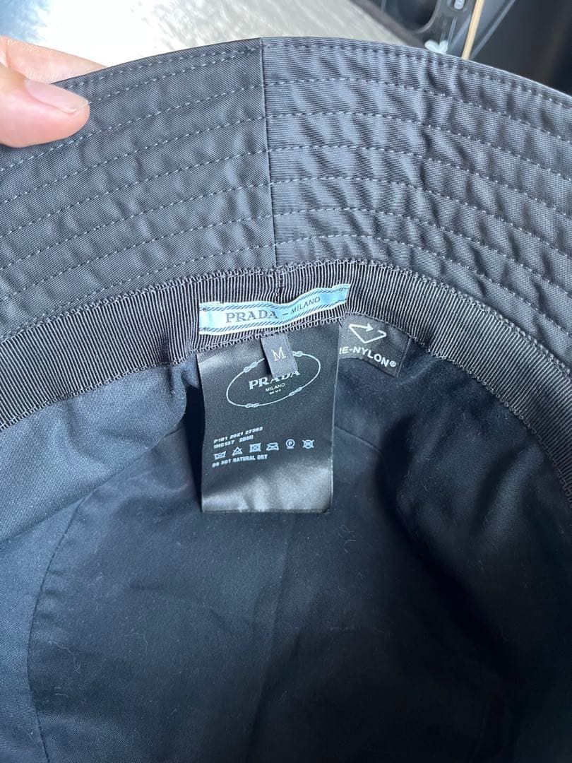 PRADA ブラック バケットハット　M
