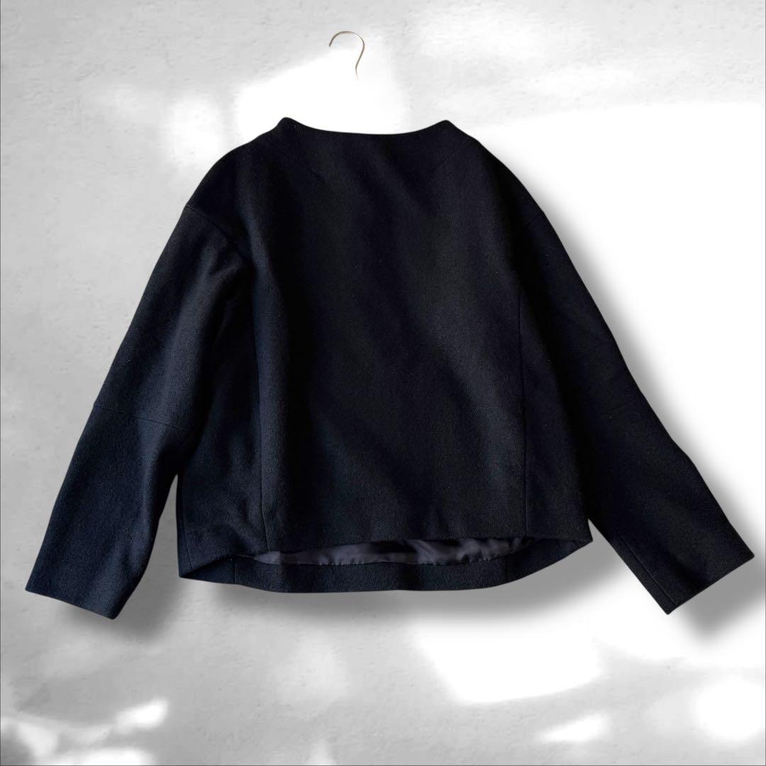 ADORE アドーア ウール　バックジップ　プルオーバー 長袖　ブラック　M