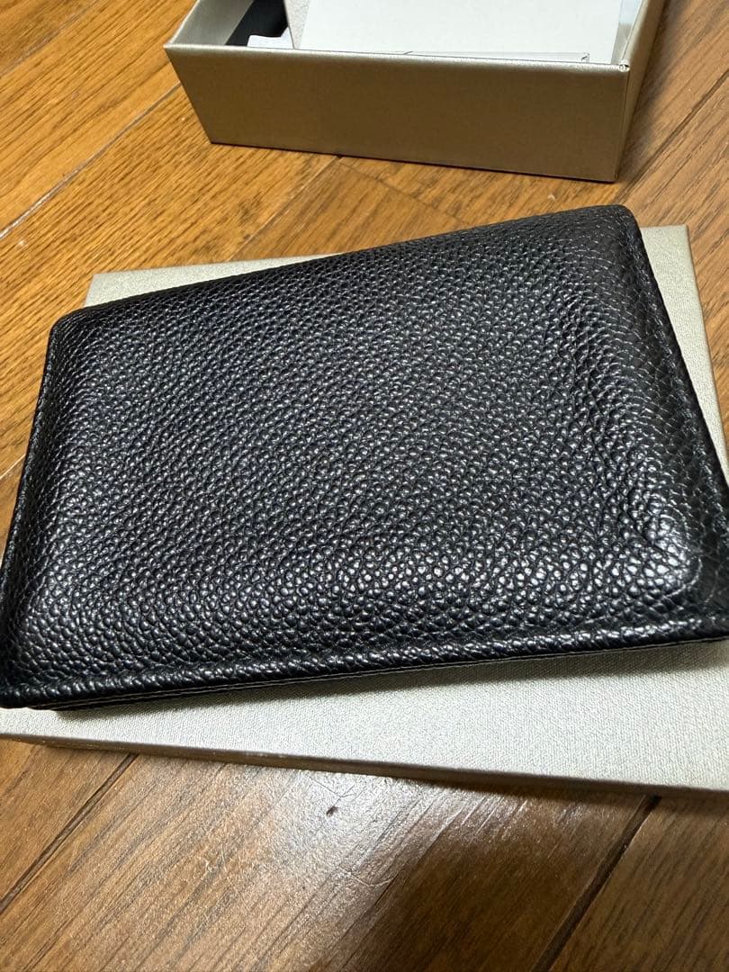 Giorgio Armani ブラックレザー 名刺入れ