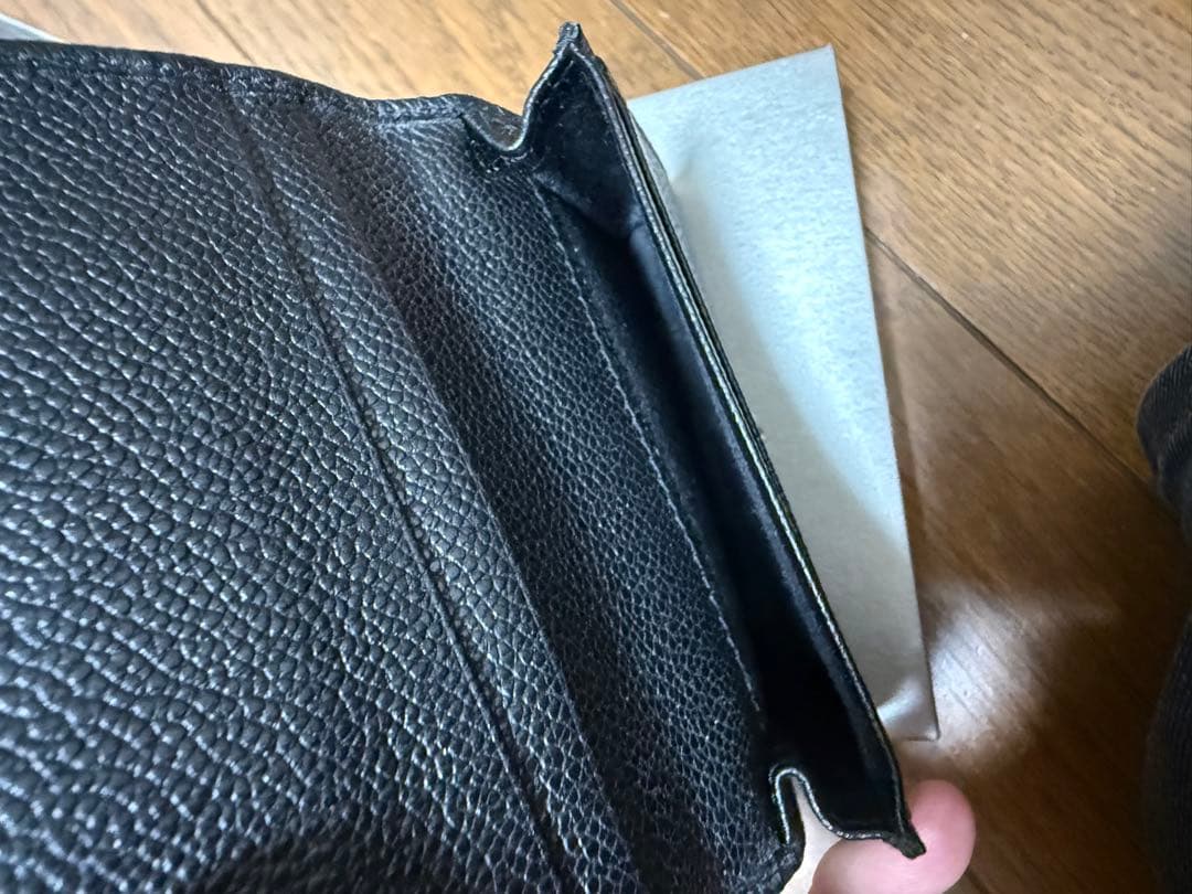 Giorgio Armani ブラックレザー 名刺入れ