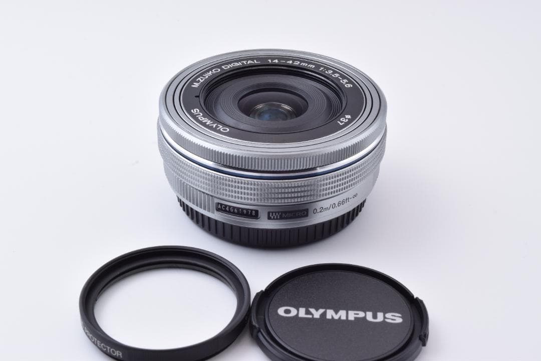 #49c 美品 オリンパス 電動パンケーキ ズームレンズ 14-42mm EZ