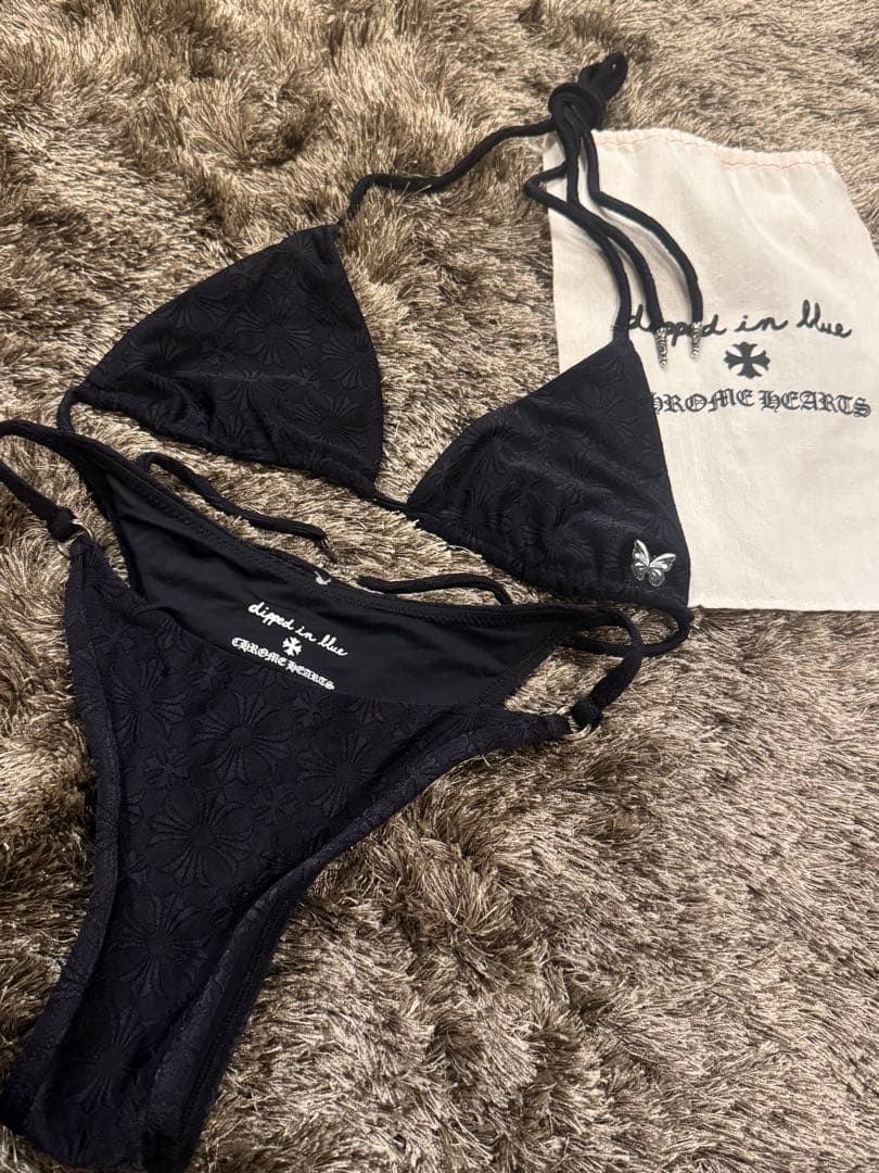 CRIME HEARTS ブラックビキニ 収納袋付き