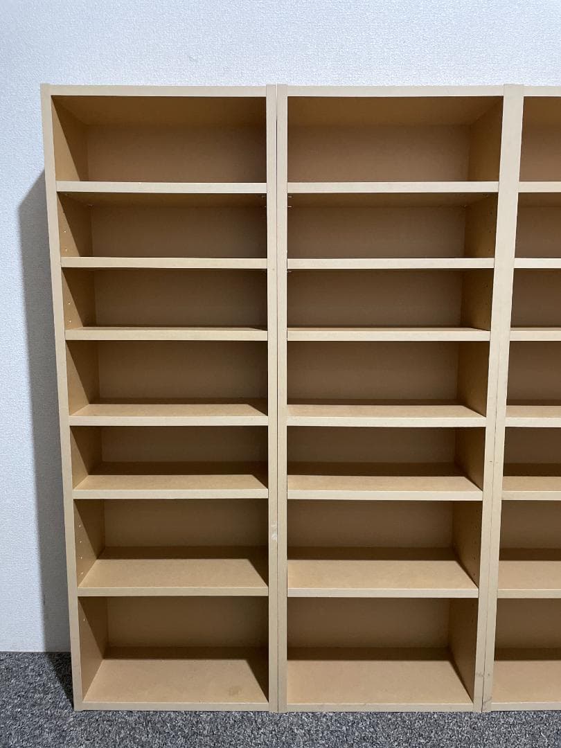 無印良品 廃盤 パルプボードボックス・マルチラック×４ 本棚 ジョイント金具付き