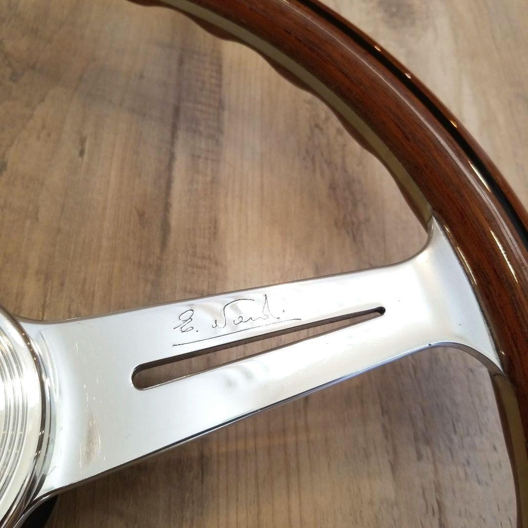 【美品】NARDI☆ナルディクラシックウッドポリッシュ/36Φ【FET刻印有り】