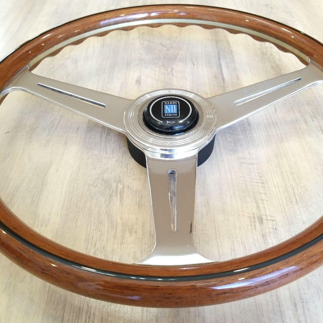 【美品】NARDI☆ナルディクラシックウッドポリッシュ/36Φ【FET刻印有り】