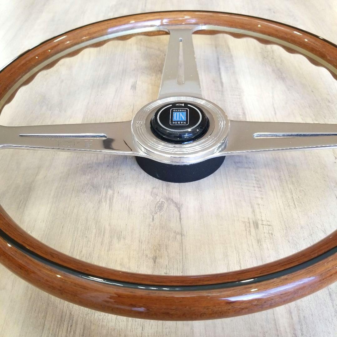 【美品】NARDI☆ナルディクラシックウッドポリッシュ/36Φ【FET刻印有り】