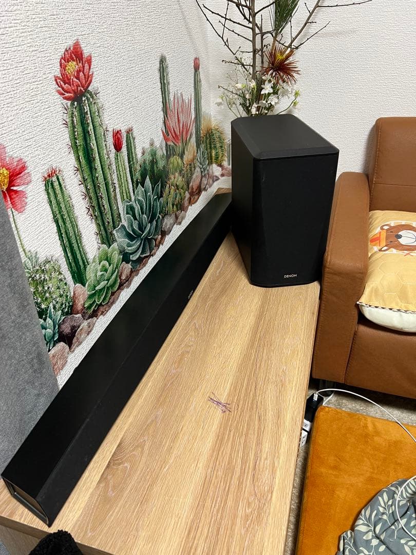 DENON DHT-S516サウンドバーとサブウーファー