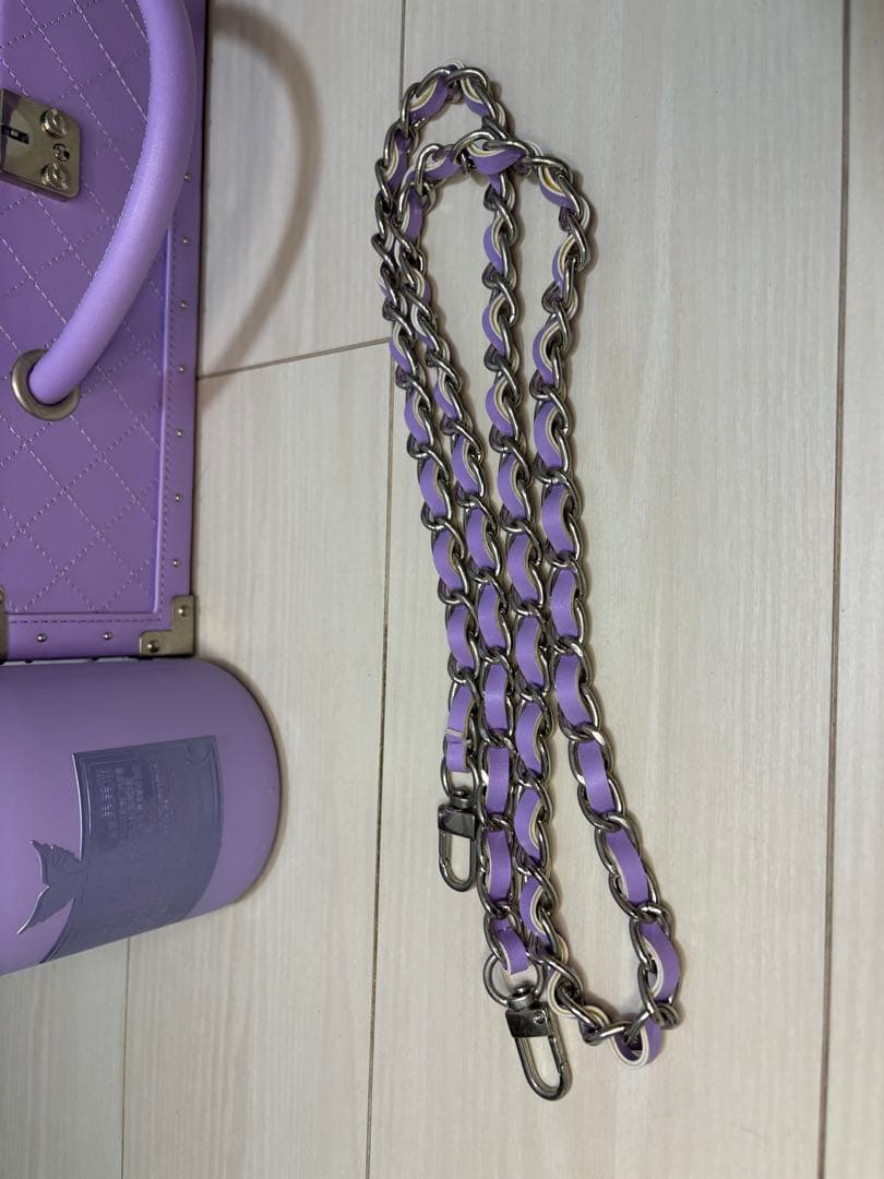 【新品】エンジェル シャンパン ドゥミセック ハロウィン限定パープル〈レザー〉