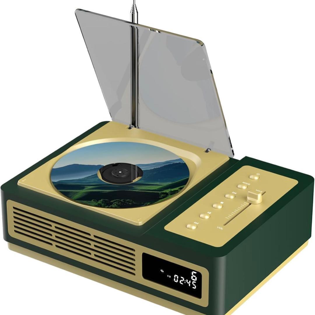 【mmmu】Thinkya スピーカー/CDプレーヤー/FMラジオも聴ける