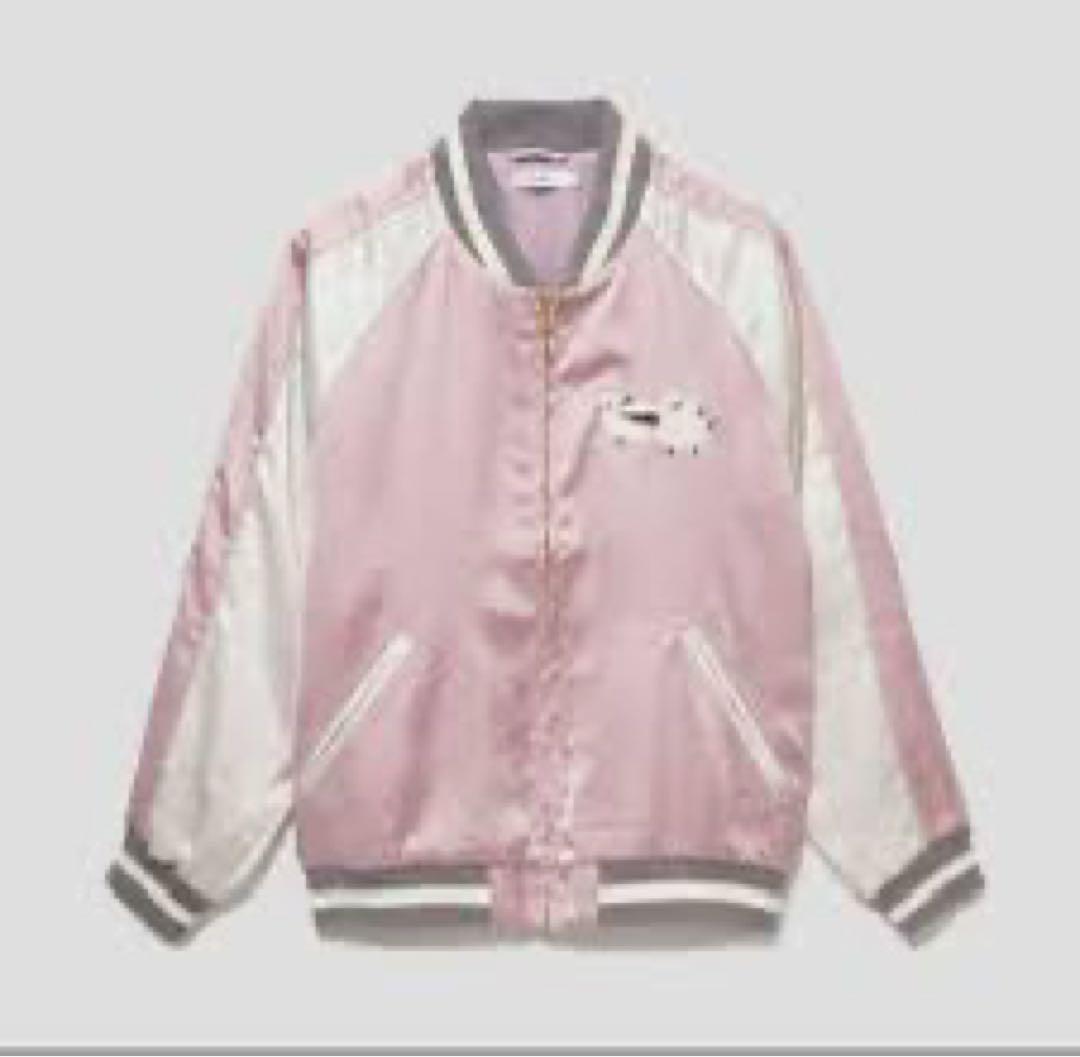 グラニフ シマエナガ 刺繍 スカジャン ブルゾン Lサイズ