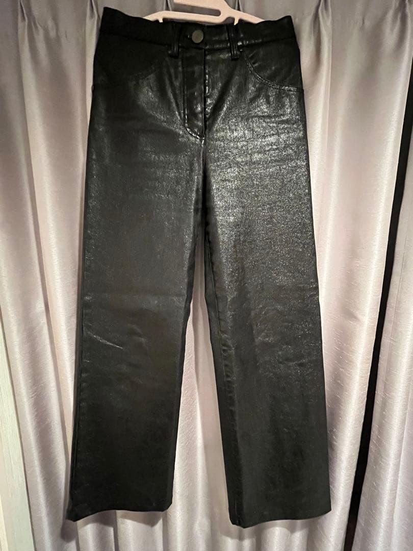 CHANEL レザーパンツ　サイズ34
