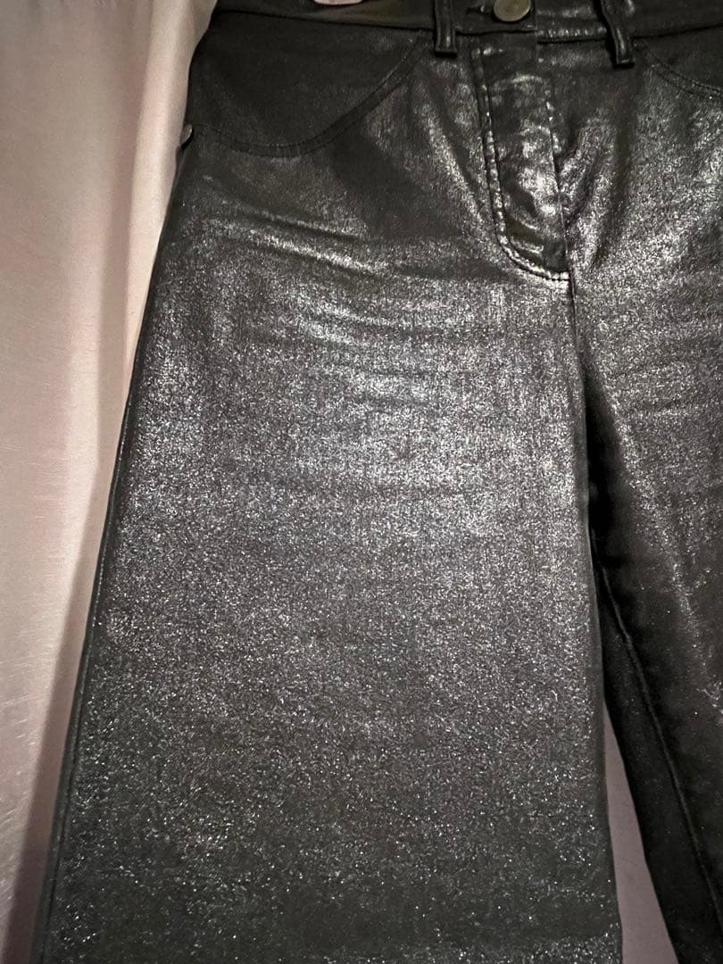 CHANEL レザーパンツ　サイズ34