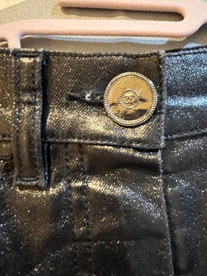 CHANEL レザーパンツ　サイズ34