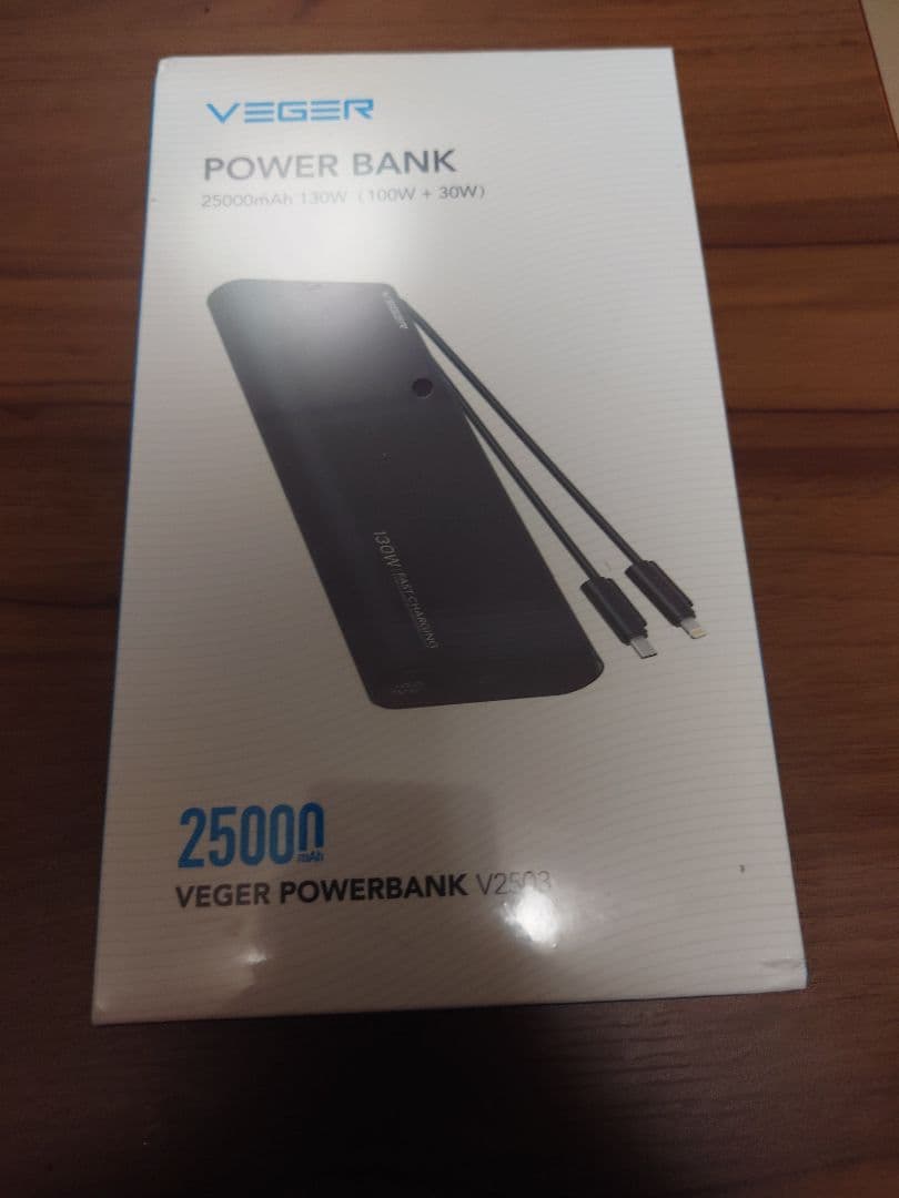 スマホアクセサリー VEGER POWER BANK V25 25000mAh