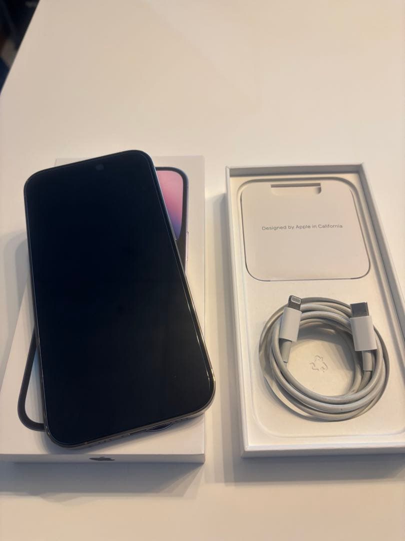 美品 iPhone14Pro 128GB ゴールド 100%