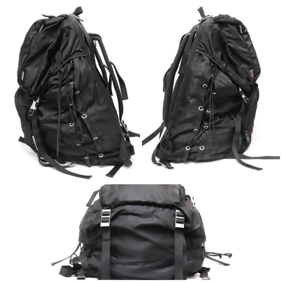 PRADA MONTAGN リュック 三角ロゴ テスートナイロン ブラック