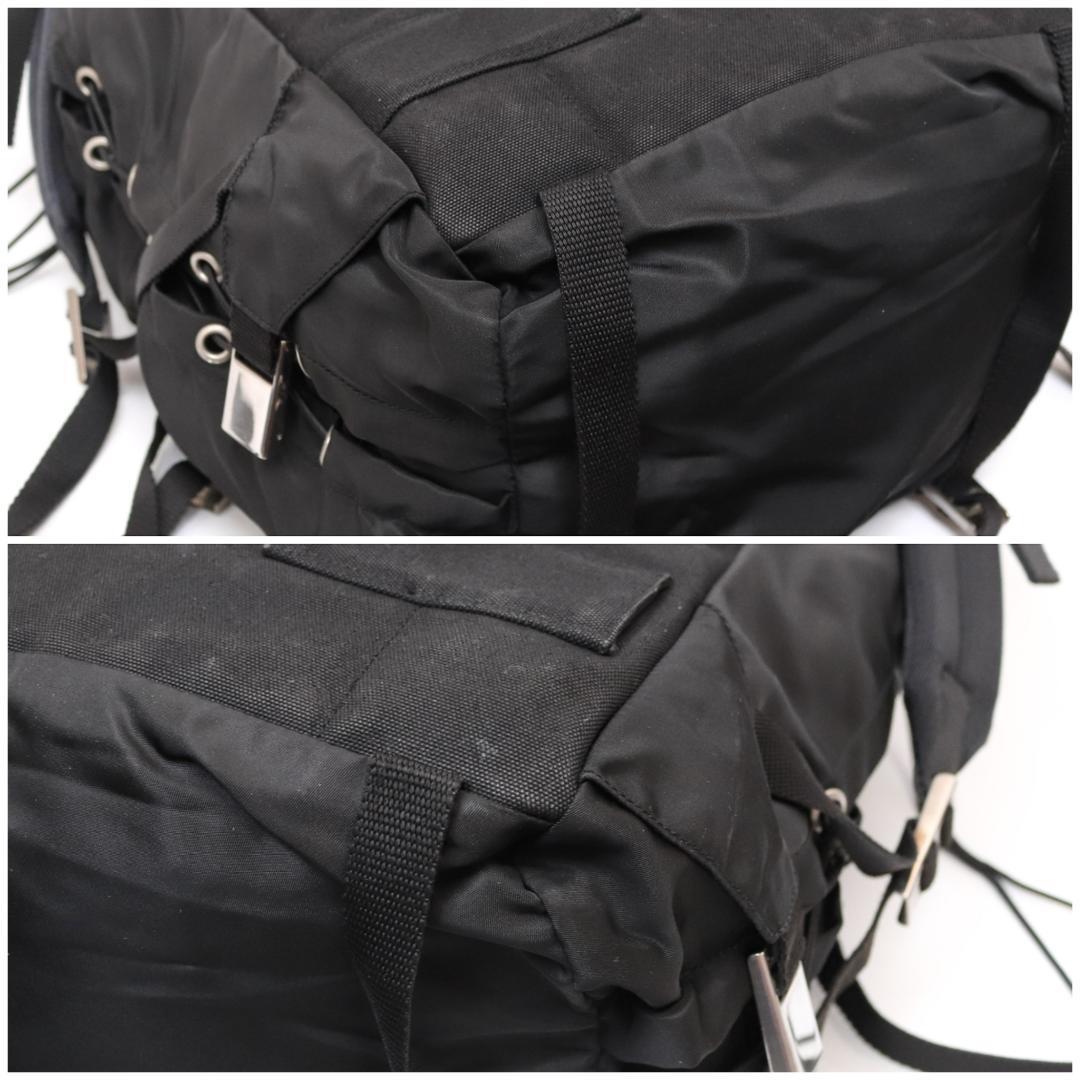 PRADA MONTAGN リュック 三角ロゴ テスートナイロン ブラック