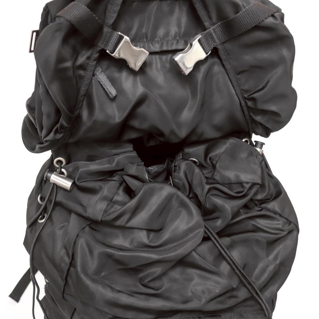 PRADA MONTAGN リュック 三角ロゴ テスートナイロン ブラック