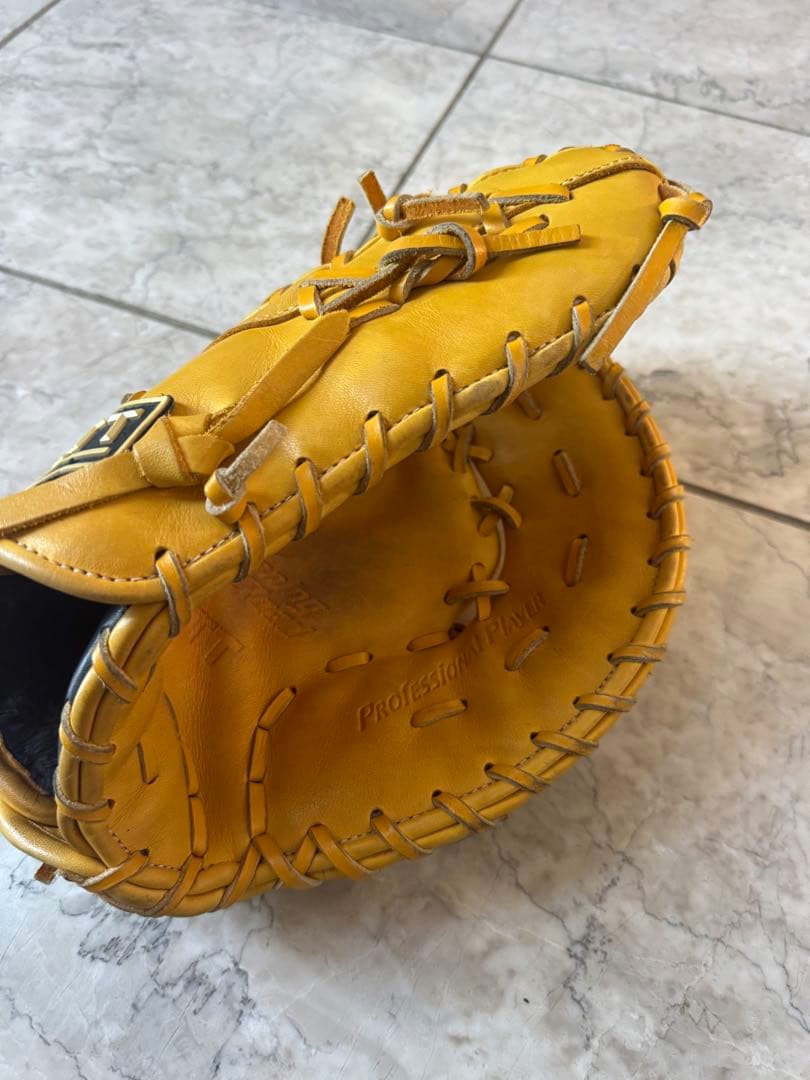 ファーストミットイエロー 軟式グローブ レザー製