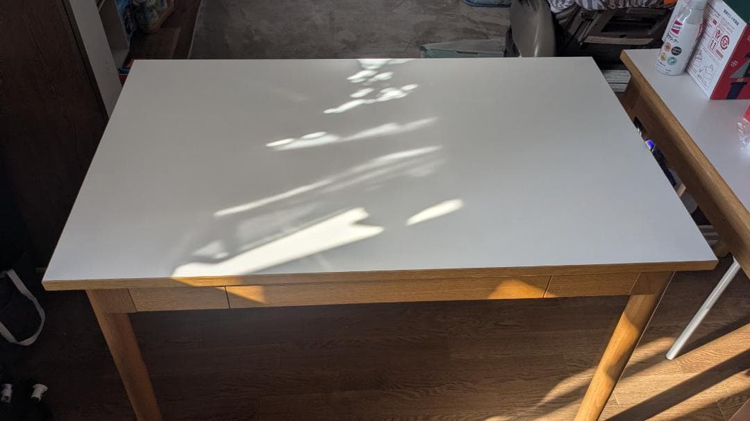 中古品無印良品 MUJI ダイニングテーブル 引出付 2021年