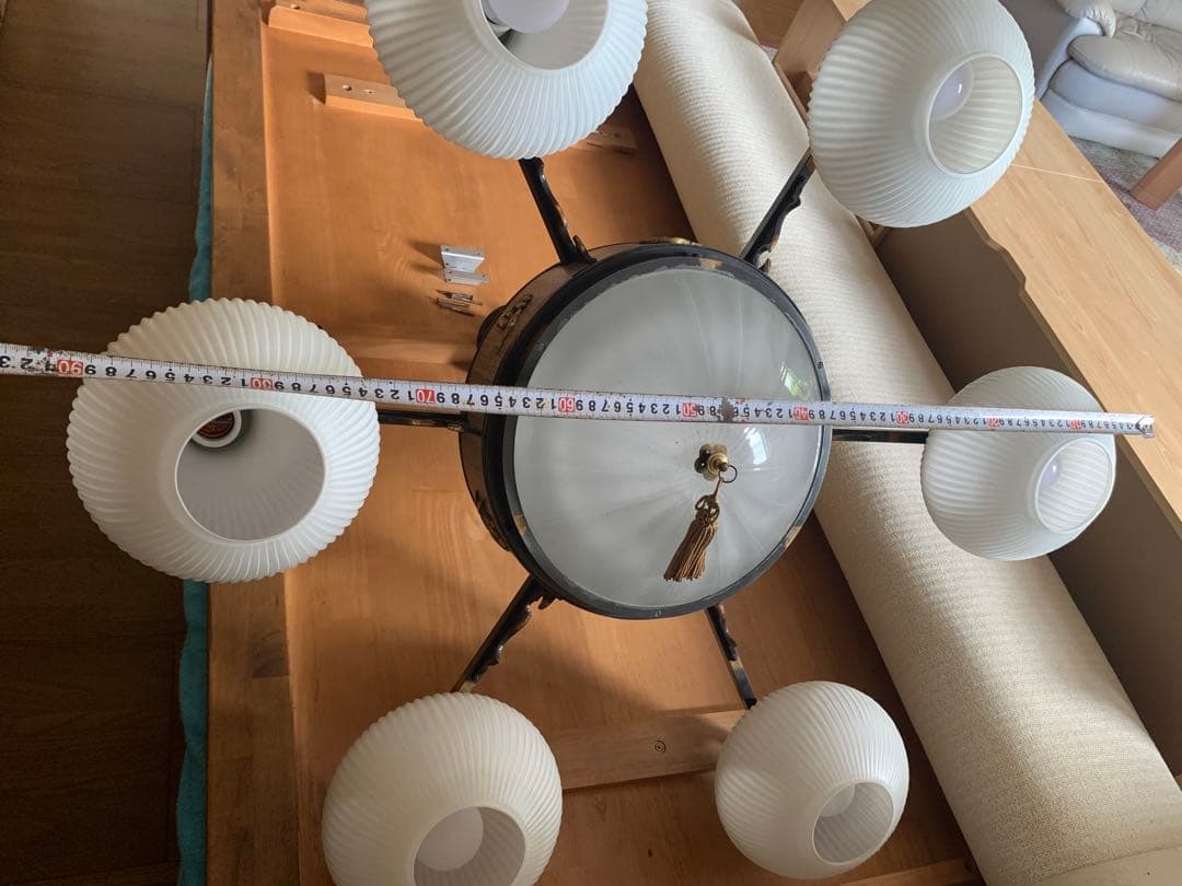 シャンデリア 昭和レトロ 6灯+1灯