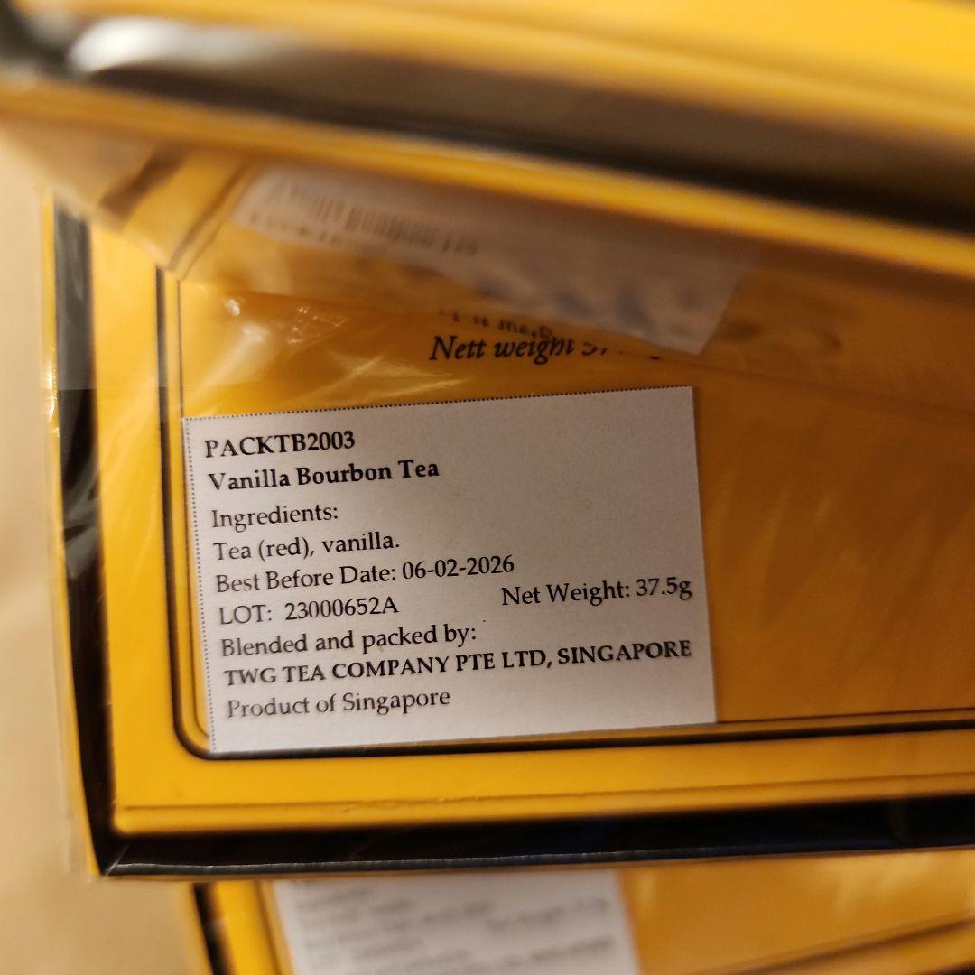 【在庫限り】TWG TEA VANILLA BOURBON TEA 3箱