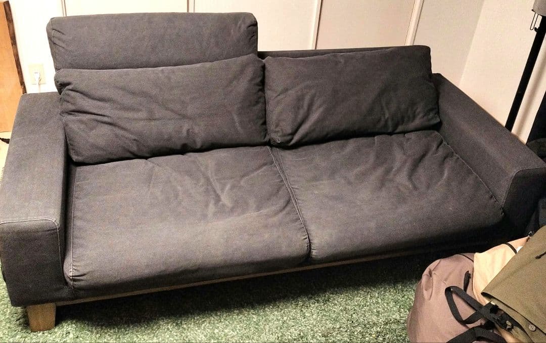 クラッシュゲート ソファ バレット 3人掛け キャンバスグリーン