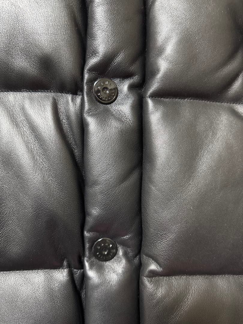 美品　ナノユニバース　ラムレザーダウンジャケット　Sサイズ