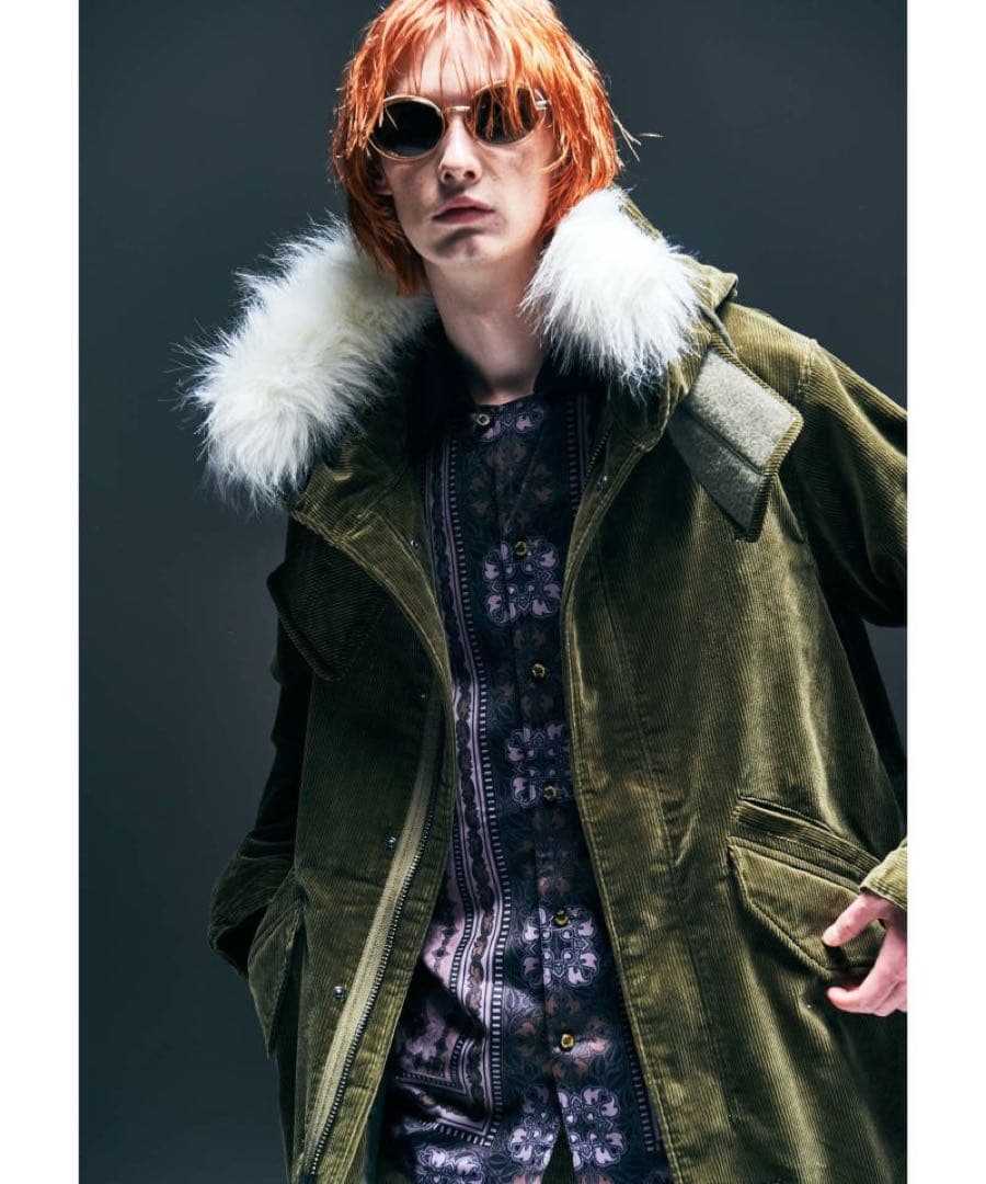 glamb グラム　コーデュロイモッズコート　サイズL