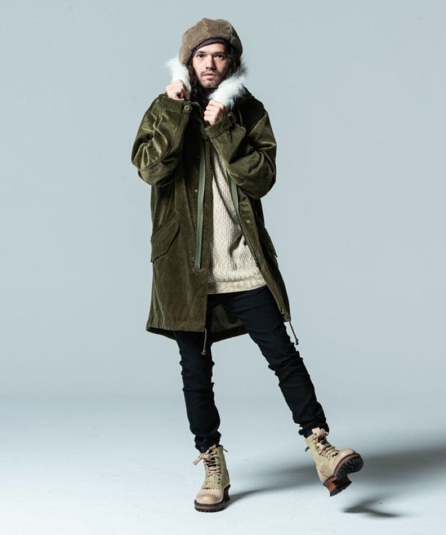 glamb グラム　コーデュロイモッズコート　サイズL